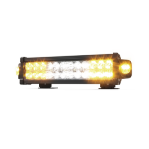Barra LED de trabajo, 13.6 pulgadas, doble hilera, con luces de trabajo, ambar/claro, 12-24 Vcd