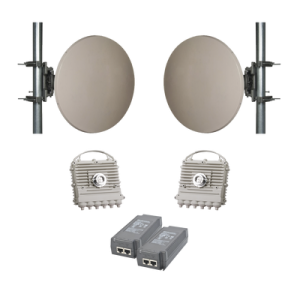 Enlace completo EH-5500-FX con  antenas de 2 pies. 2 Gbps Full Duplex (Actualizable a 5 Gbps) en Banda Libre