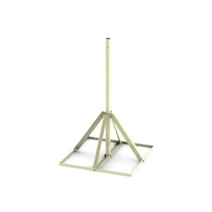 Base de 0.9 x 0.9 m no penetrante con mástil de 1.5 m con para instalación de antenas
