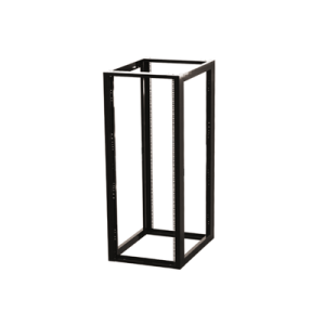 Rack Estándar 19" de 4 Postes, Acero, 24 Unidades, Profundidad Ajustable.