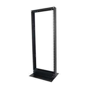 Rack de 2 Postes, Estándar 19", 48 Unidades, de Acero, Base "L" para Anclar a Piso.