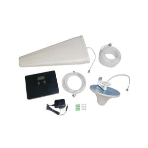 Kit de Amplificador de Señal Celular | Doble Banda | Mejora las Llamadas y los Datos 4G LTE y 3G | 70 dB de Ganancia Máxima para cubrir áreas de hasta 500 metros cuadrados. (descontinuado)