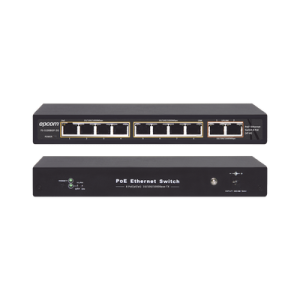 Switch PoE / 100 Metros PoE / 8 puertos 802.3af/at ( 132.5 W ) 10/100/1000Mbps + 2 puertos Uplink