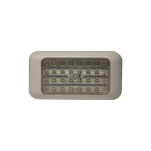 Luz rectangular blanca cálida para interiores