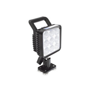 Lámpara de trabajo de 9 led, montaje giratorio magnético, 12-24 Vcd, 1300 Lumenes