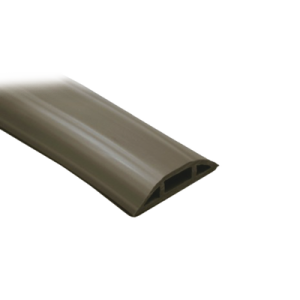 Canaleta flexible color cafe de PVC auto extinguible tramo de 2.5m