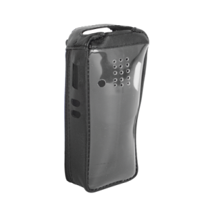 Funda Reforzada de Piel con Frente Transparente para Radios TK-2312/ TK3312K.