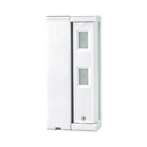 Sensor de Movimiento / Tipo Cortina / Ajuste de detección 2m o 5m / 100% Exterior / Inalambrico (Alimentación)/Compatible con cualquier panel de alarma / Proteja fachadas, puertas, ventanas, balcones y mas!