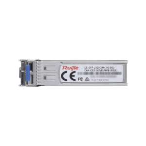 Módulo transceptor GE-SFP-LX20-SM1310-BIDI 1000BASE-LX SFP 1310nm-TX/1550nm-RX 20-km DDM Simplex LC SMF