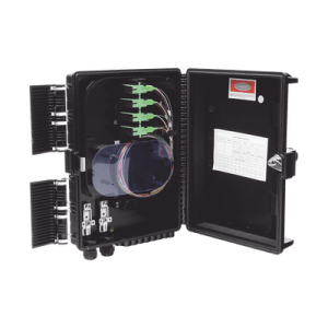 Cierre de Empalme para 24 fusiones de fibra óptica, Interior/Exterior, con 16 acopladores SC/APC y splitter 1x16, IP65