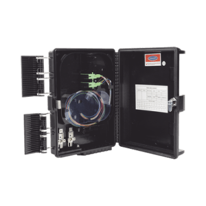 Cierre de Empalme para 24 fusiones de fibra óptica, Interior/Exterior, con 8 acopladores SC/APC y splitter 1x8, IP65