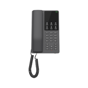 Teléfono IP Hotelero Wi-Fi, 2 líneas SIP con 2 cuentas, codec Opus, IPV4/IPV6, color negro, con gestión en la nube GDMS