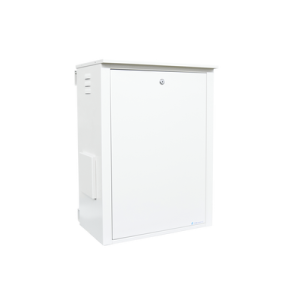 Gabinete Metálico de Seguridad para 2 Baterías y/o Equipo Similar con Montaje en Poste.