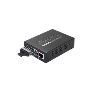 Convertidor de medios 1000 Mbps UTP/fibra óptica Mono-Modo hasta 20 Km, conector SC