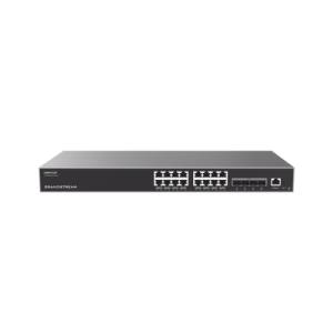 Switch Gigabit PoE+ Administrable / 16 puertos 10/100/1000 Mbps + 4 Puertos SFP+ 10G Uplink / Hasta 240W / Compatible con GWN Cloud.