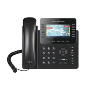 Teléfono IP empresarial de 12 Líneas con 5 teclas de función y conferencia de 4 vías, PoE