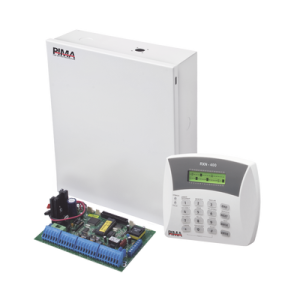 Panel de alarma Hibrido de 8 a 32 zonas soporta receptor inalámbrico y módulos de expansión cableados y cuadruple comunicador ala central línea telefónica, Celular, Radio o TCP/IP requiere Modulo