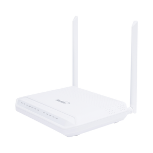 ONU GPON WiFi 2.4/5 GHz MIMO 2x2, 4 puertos Gigabit + 1 POTS + USB, conector SC/UPC