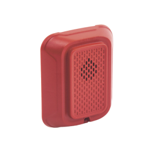 Sirena para Montaje en Pared, 12 a 24 Vcd, Color Rojo, Nuevo Diseño Moderno y Elegante y Menor Consumo de Corriente