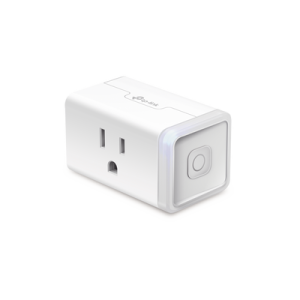 Mini tomacorriente inteligente Wi-Fi, 100 - 120V~, 50/60Hz, 15.0A, compatible con Amazon Alexa y Google Assistant, color blanco.