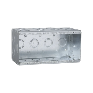 Caja Multigang de 1 Gang/ Profundidad de  3-1/2"/Cuenta con 10 KO concéntricos para tubería de 1/2" y 3/4".