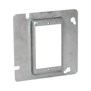 Sobretapa Cuadrada Galvanizada de 4 11-16", realce de 1/2".
