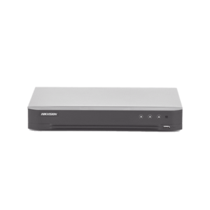 (ACUSENSE / Evita Falsas Alarmas) DVR 4 Megapixel / 4 Canales TURBOHD + 2 Canales IP / 1 Bahía de Disco Duro / 1 Canal de Audio