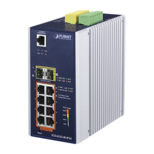 Switch Industrial Administrable Capa 3, 8 Puertos Gigabit PoE 802.3bt+, 2 Puertos 1 G / 2.5 G SFP+