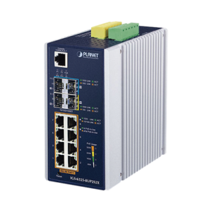 Switch Industrial Administrable L3 de 8 puertos Gigabit PoE 802.3bt + 2 puertos SFP, 2 puertos SFP+ (360W)
