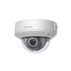 HiLook Series / Domo IP 4 Megapixel / 30 mts IR / Exterior IP67 / PoE / WDR 120 dB / Lente Motorizado 2.8-12 mm / IK10 / MicroSD