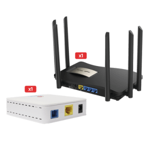 Kit de ONU Bridge V-Sol Dual GPON/EPON + Router Home Mesh Ideal para distribuciones ISP de mayor cobertura Wi-Fi en Hogares y Oficinas