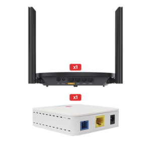 Kit de ONU Bridge Dual GPON/EPON + Router Home Ideal para distribuciones ISP de mayor cobertura Wi-Fi en Hogares y Oficinas