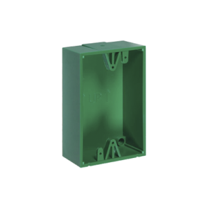 Caja de Montaje Color Verde para Botones de Emergencia STI