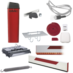 Kit Barrera Vehicular B614 con Brazo Rectangular de 3.8 metros Iluminado / Incluye Brazo, Resorte y Enganche