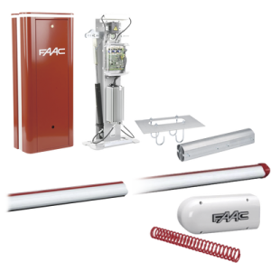 Kit Barrera Vehicular B680H con Brazo Rectangular de 7.3 metros / Incluye Brazo, Resorte, Enganche, Gabinete y Ancla