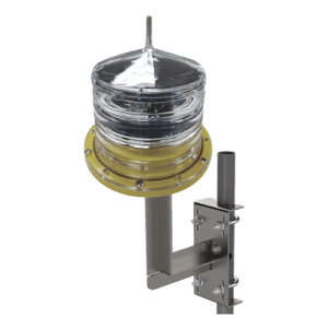 Estrobo led para Obstrucción Autónoma con Led Color Rojo con Panel Solar (Luz Fija o Estroboscópica configurable) / incluye montaje HLU3R2