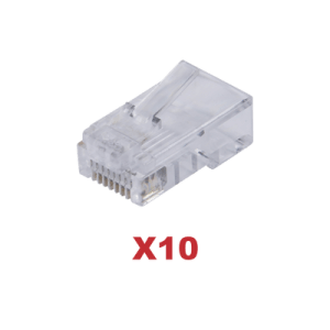 Kit de 10 Plugs RJ45 para cable UTP