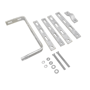 Herraje para Sujeción de Escalerilla a Pierna de Torre SSV (3 1/2").