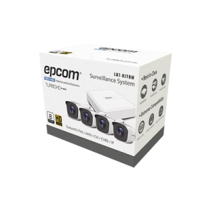 Sistema Completo de 4 Cámaras Bala TURBOHD 720p / DVR 8 Canales / P2P / 4 juegos de cable de 18mts