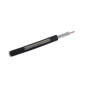 Carrete de 100m, Cable Coaxial RG-58 LMRLW-195, Baja Pérdida de 50 Ohms, Conductor de Cobre Sólido