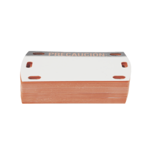 Etiqueta Autolaminada para Identificación de Fibra Optica Paquete de 25 piezas (Texto en español)