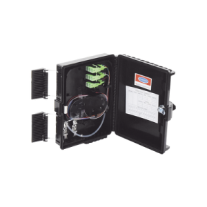 Cierre de Empalme para 24 fusiones de fibra óptica, Interior/Exterior, con 8 acopladores SC/APC y splitter 1x8, IP55