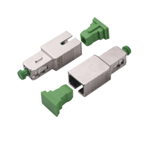 Atenuador óptico macho-hembra con conector SC/APC de 15dB para fibra Monomodo