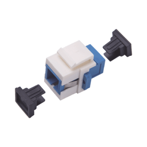 Acoplador Keystone de fibra óptica Monomodo SC/PC Simplex a SC/PC Simplex