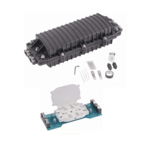 Caja de Distribución de Fibra Óptica Horizontal, hasta 96 empalmes, Exterior IP68