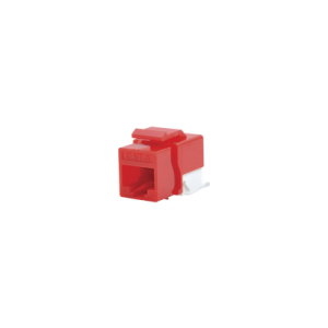Módulo Jack Cat6 sin Herramienta (toolless) keystone para faceplate - Color Rojo