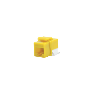 Módulo Jack Cat6 sin Herramienta (toolless) keystone - Color Amarillo