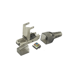 Plug modular RJ45 Blindado Categoría 6A -Sin herramienta, para terminación en campo