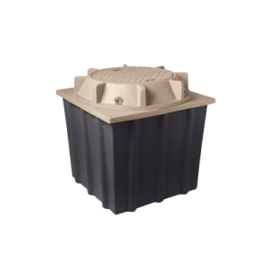 Registro Manhole con tapa de concreto polimérico 4 ft x 4 ft x 4 ft