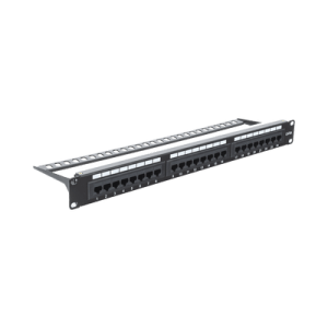 Panel de parcheo de impacto (110) UTP de 24 puertos Cat6A, 19in